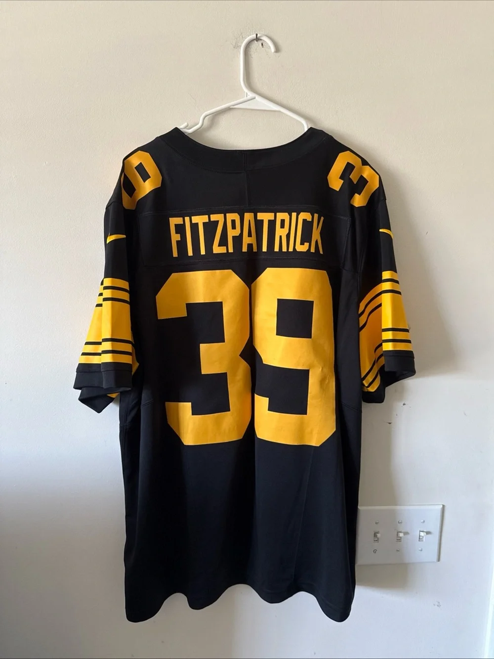 Men’s Nike MINKAH FITZPATRICK #39 STEELERS Color Rush Vapor Lmtd JERSEY Sz 2XL - Picture 7 of 7